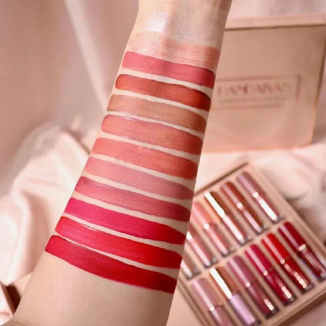 12 Colors Mocallure Matte Liquid Lipstick Set
