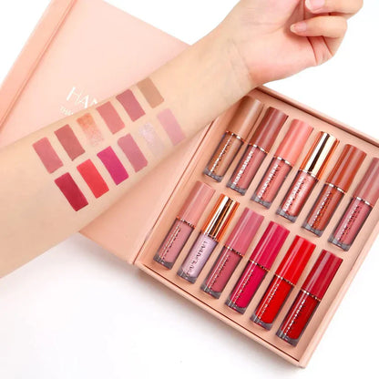 12 Colors Mocallure Matte Liquid Lipstick Set